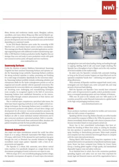 Shemesh Nonwovens Mnoblocks in NWI