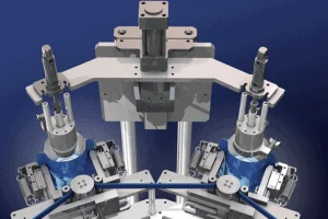 Liquid Filling by the Shemesh Citadel monoblock packer for wet wipes in flexible packs