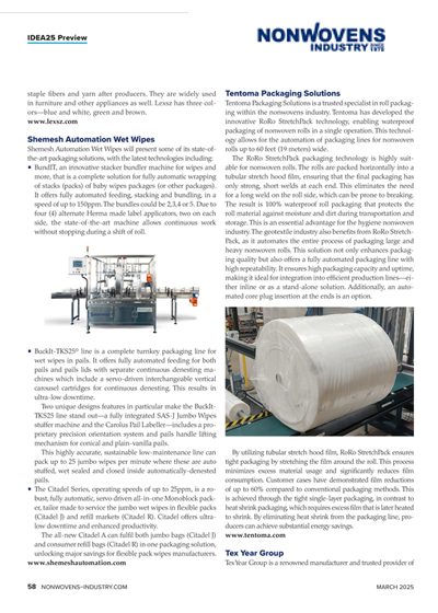 Nonwovensindustry texterity.com march_2025 Edition Shemesh Joins the Lineup of IDEA 2025